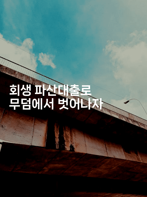 회생 파산대출로 무덤에서 벗어나자-빠르마