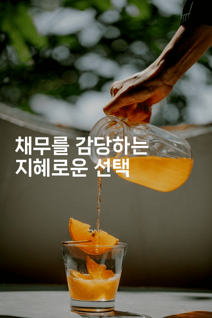 채무를 감당하는 지혜로운 선택-빠르마