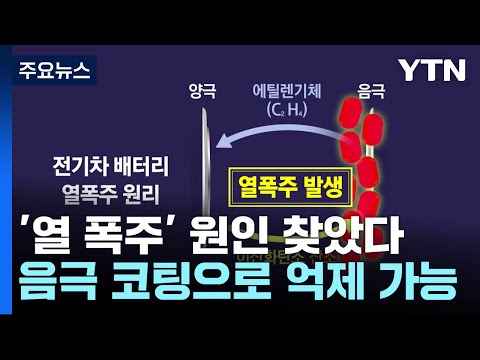 [과학한스푼] 전기차 배터리 '열 폭주' 원인 찾았다…음극 코팅으로 억제 가능 / YTN