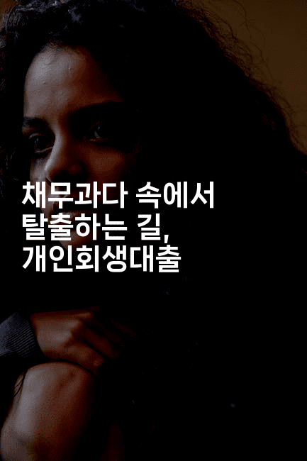 채무과다 속에서 탈출하는 길, 개인회생대출-빠르마