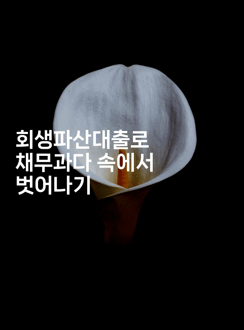 회생파산대출로 채무과다 속에서 벗어나기