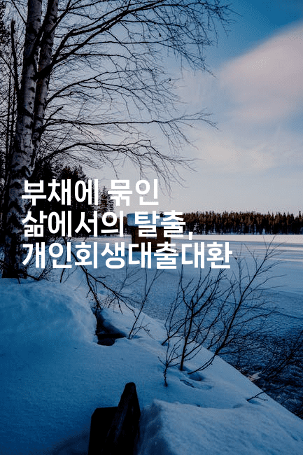 부채에 묶인 삶에서의 탈출, 개인회생대출대환